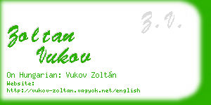 zoltan vukov business card